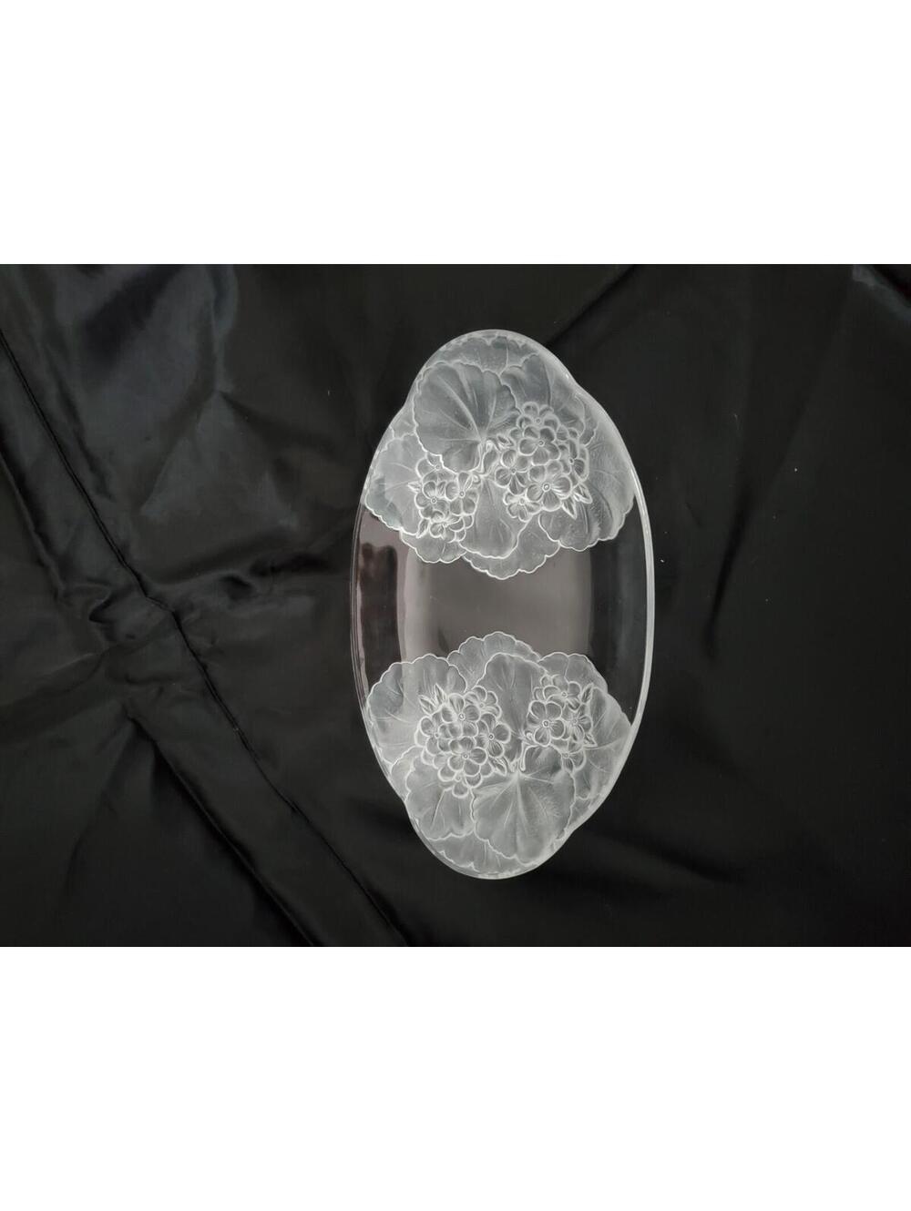 Mikasa,clear/frosted,floral tray